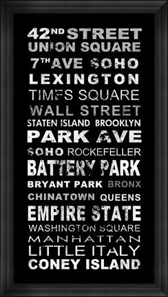 Framed New York Print