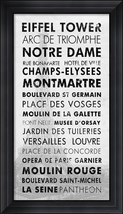 Framed Paris 1 Print