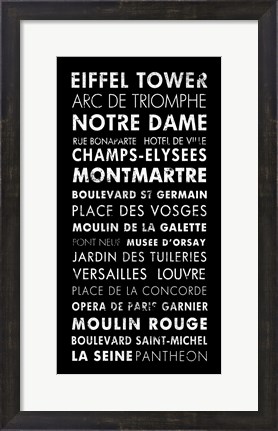 Framed Paris IV Print