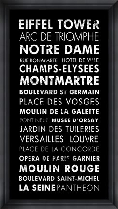 Framed Paris IV Print