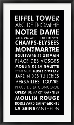 Framed Paris IV Print