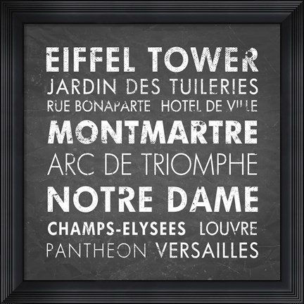Framed Paris Print