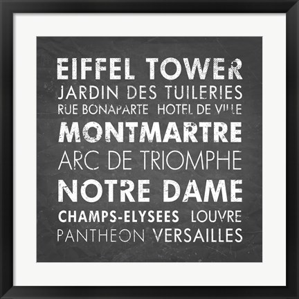 Framed Paris Print