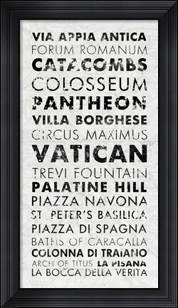 Framed Rome I Print