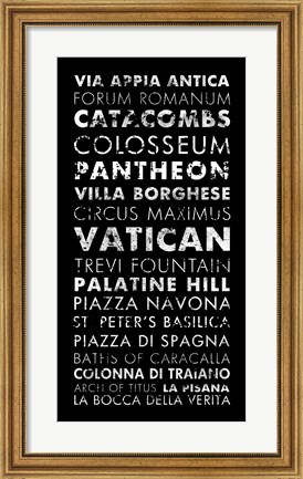 Framed Rome II Print