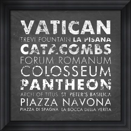 Framed Rome Print