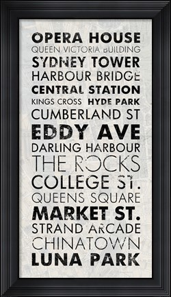 Framed Sydney I Print
