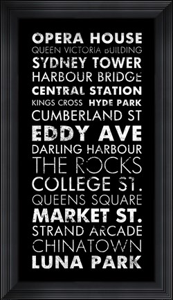 Framed Sydney II Print