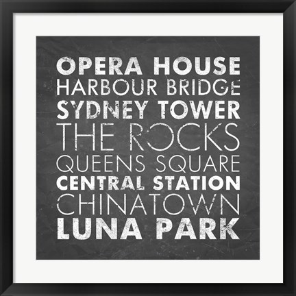 Framed Sydney Print