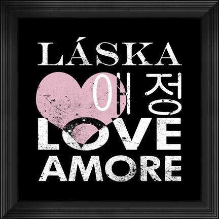 Framed Love Square I Print