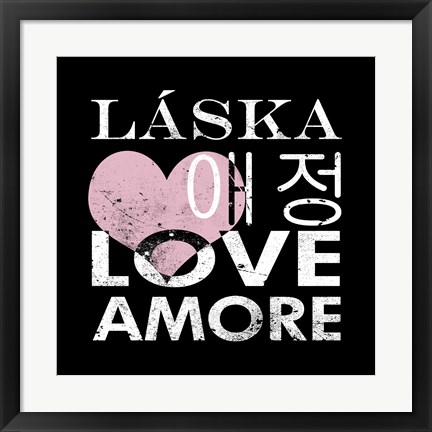 Framed Love Square I Print