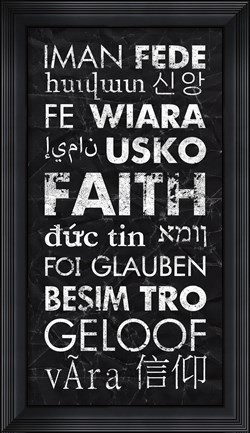 Framed Faith in Different Languages Print