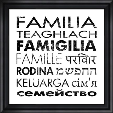 Framed Family Square Print