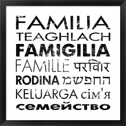 Framed Family Square Print