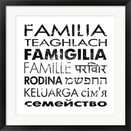 Framed Family Square Print