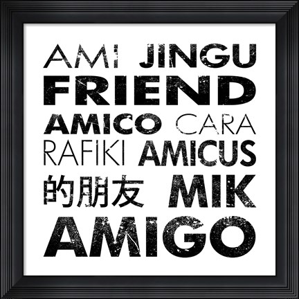 Framed Friend Square Print