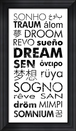 Framed Dream Languages Print