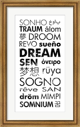 Framed Dream Languages Print