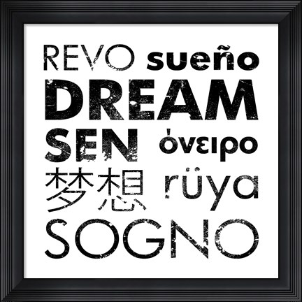Framed Dream Square Print