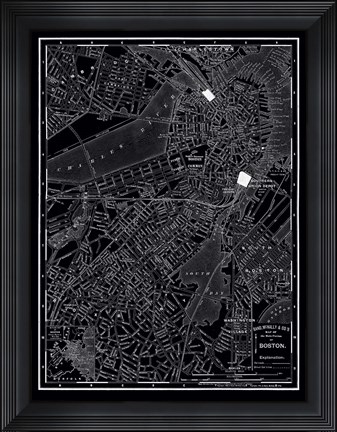 Framed Boston, 1895 Print