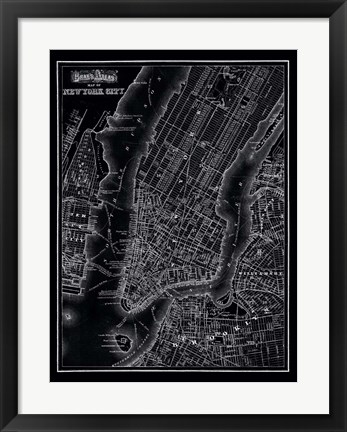 Framed New York City, 1895 Print