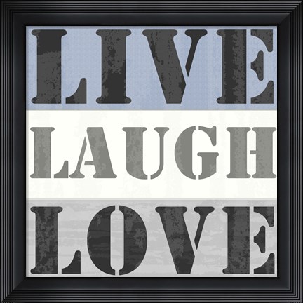 Framed Live Laugh Love Print