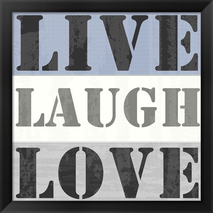 Framed Live Laugh Love Print