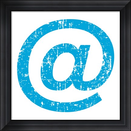 Framed Blue Ampersat Print