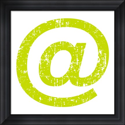 Framed Lime Ampersat Print