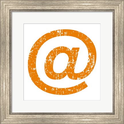 Framed Orange Ampersat Print