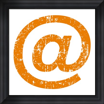 Framed Orange Ampersat Print