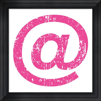 Framed Pink Ampersat Print