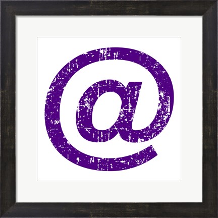 Framed Purple Ampersat Print