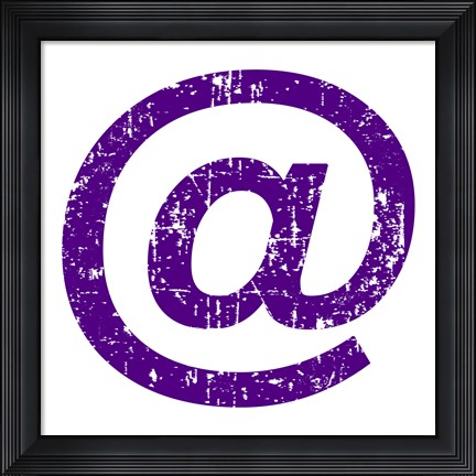 Framed Purple Ampersat Print