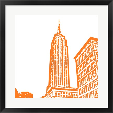 Framed Orange Empire Print