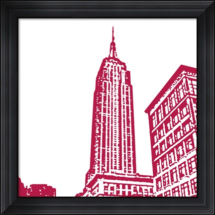 Framed Red Empire Print