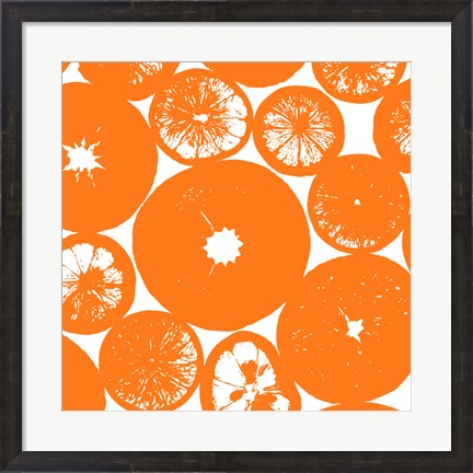 Framed Orange Lemon Slices Print