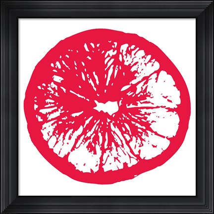 Framed Red Orange Slice Print