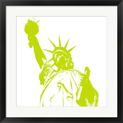 Framed Lime Liberty Print