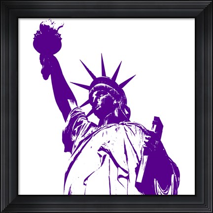 Framed Purple Liberty Print