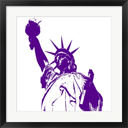 Framed Purple Liberty Print