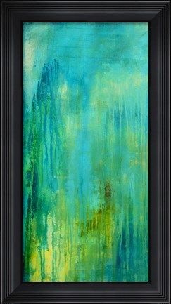 Framed Blue Mountain Rain I Print