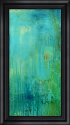 Framed Blue Mountain Rain II Print
