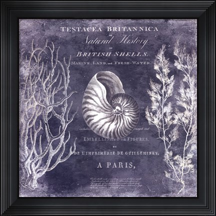 Framed Deep Blue Sea I Print