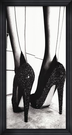 Framed High Heel Shoes Print