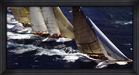 Framed Close Racing Print