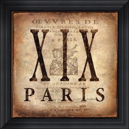 Framed Paris Print