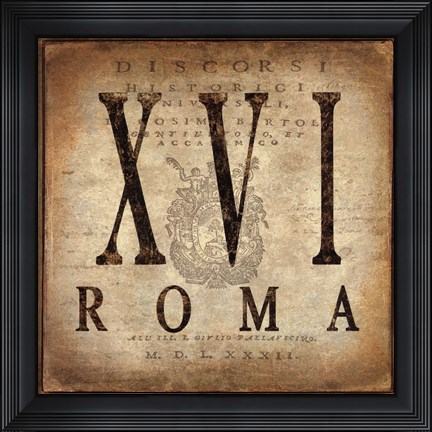 Framed Roma Print