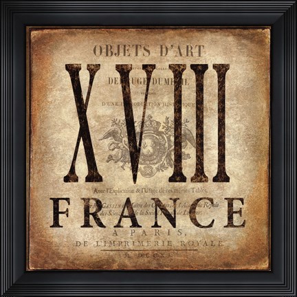 Framed France Print