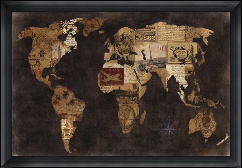 Framed Faraway Places Print